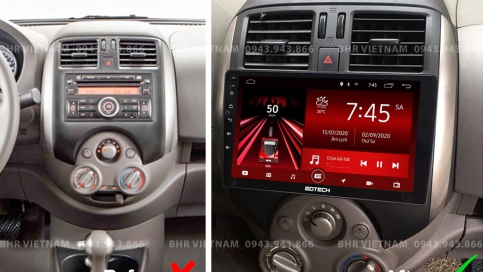 Màn hình DVD Android xe Nissan Sunny 2011 - nay | Gotech GT6 New